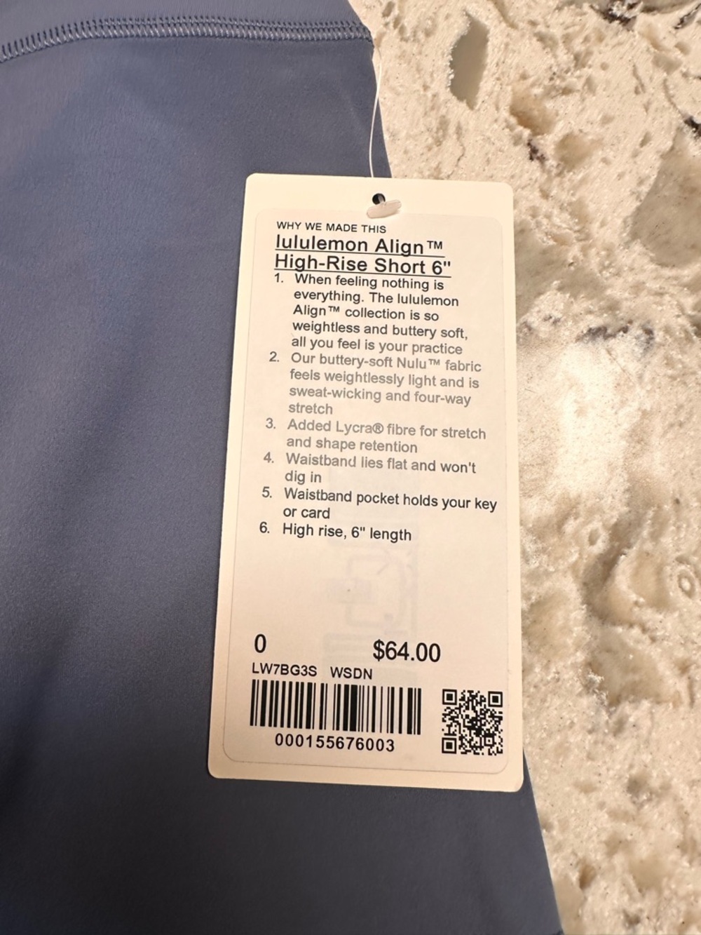 lululemon athletica High-Rise Bike Shorts - 6”Slate Blue - Picture 3 of 4